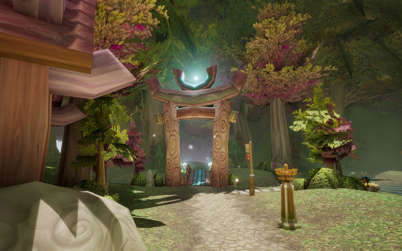 Unreal Azeroth screenshot - lush forest landscape